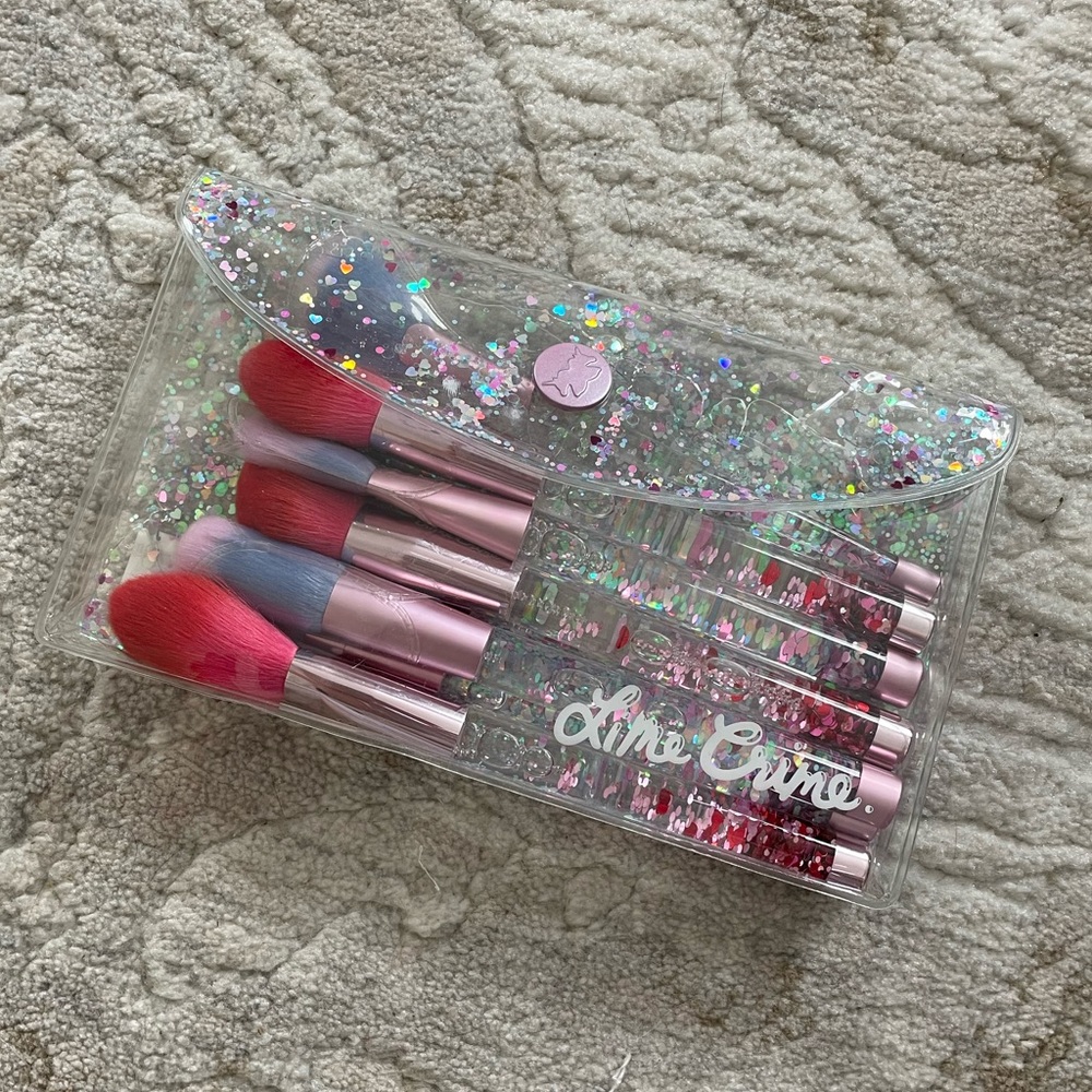 Lime Crime Aquarium Liquid Glitter + Hot Stuff Brush Sets